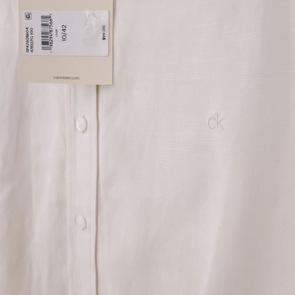 Calvin Klein Button Up Collared Short Sleeve Shir… - image 6